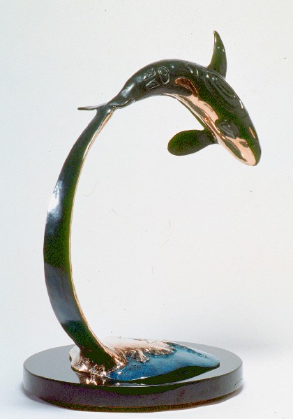 Bronze Sculpture Artist Roy Peratrovich Whale Sculpture