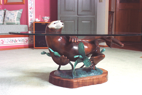 Bronze Sculpture Artist Roy Peratrovich Otter