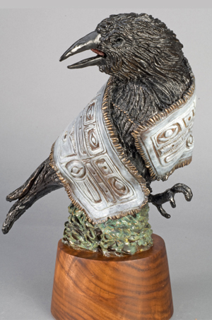 Bronze Sculpture Artist Roy Peratrovich Raven
