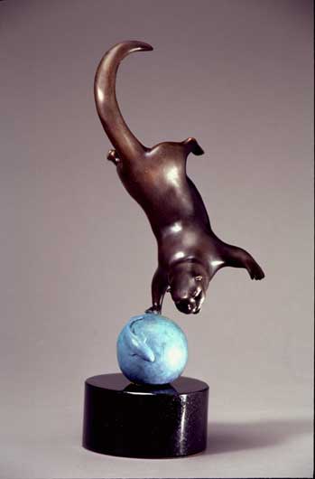 Bronze Sculpture Artist Roy Peratrovich River Otter